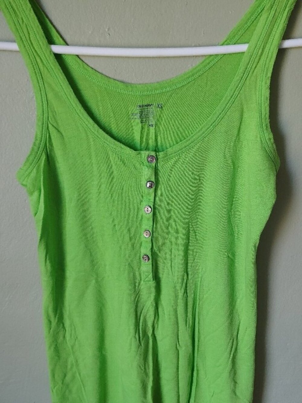 Women's XS Lime Green Tank Top